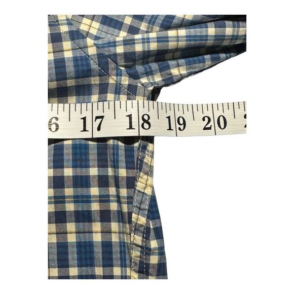 J. Crew Men’s Medium Slim Secret Wash Cotton Poplin Shirt Blue Plaid NWOT - Picture 5 of 8